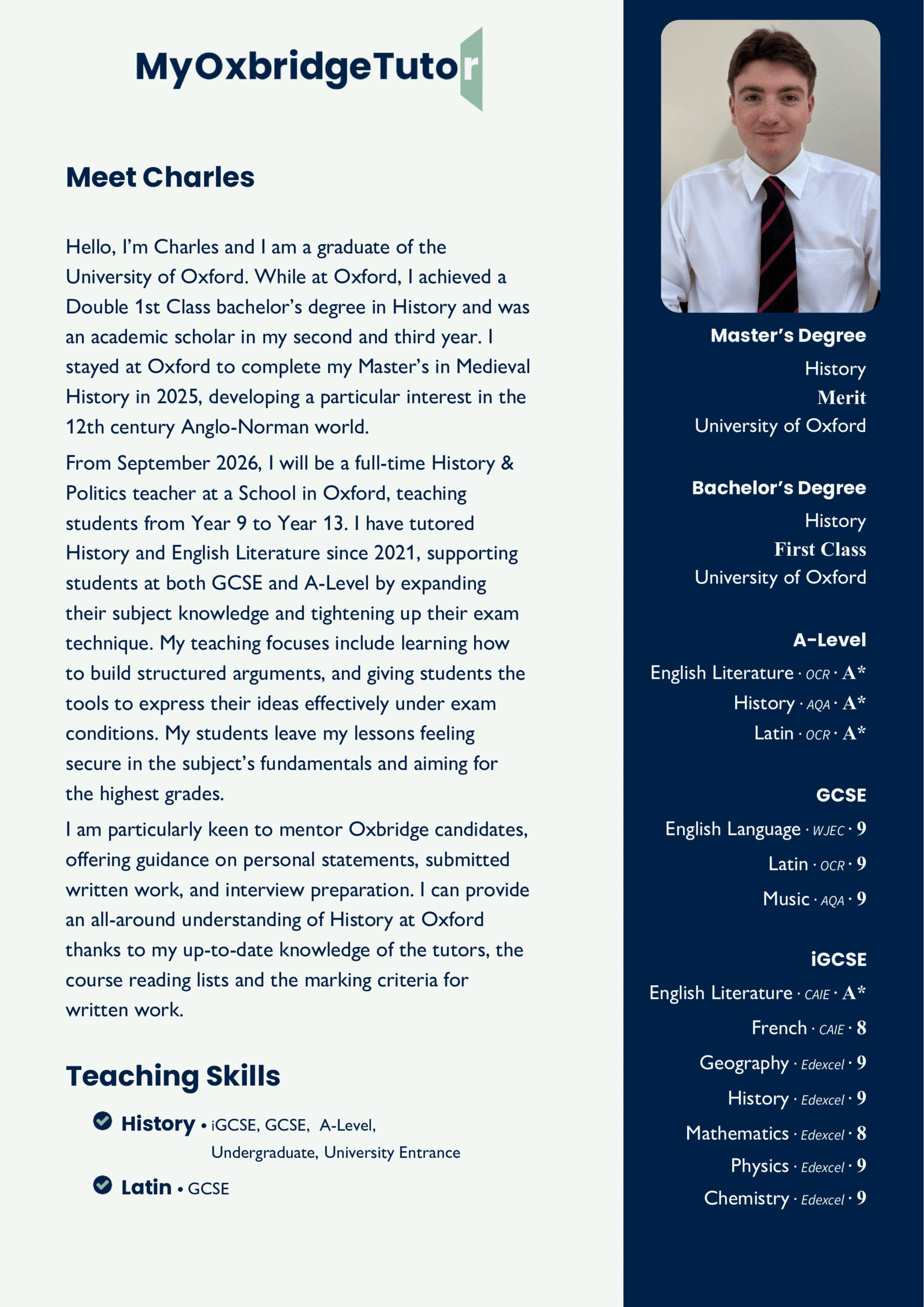 Meet Charles H