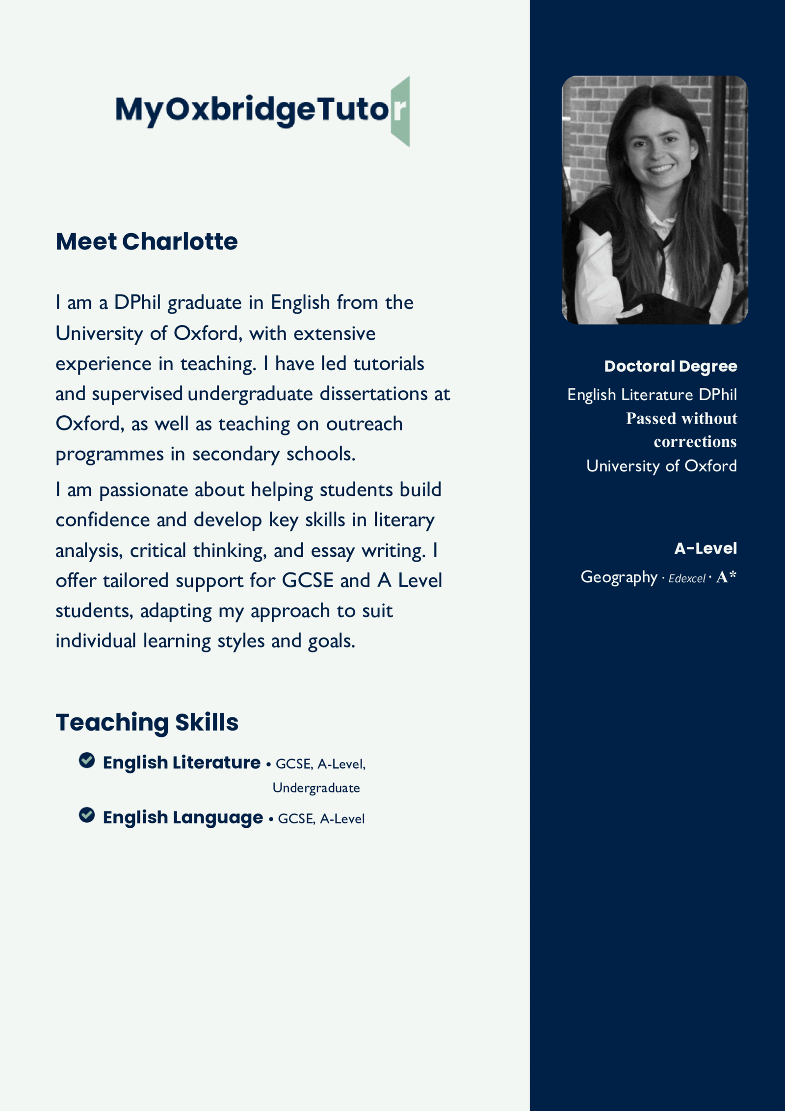 Meet Charlotte W