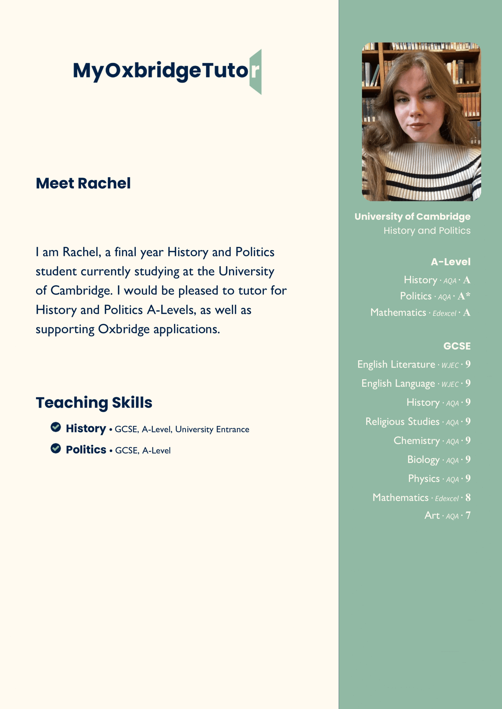 Meet Rachel E