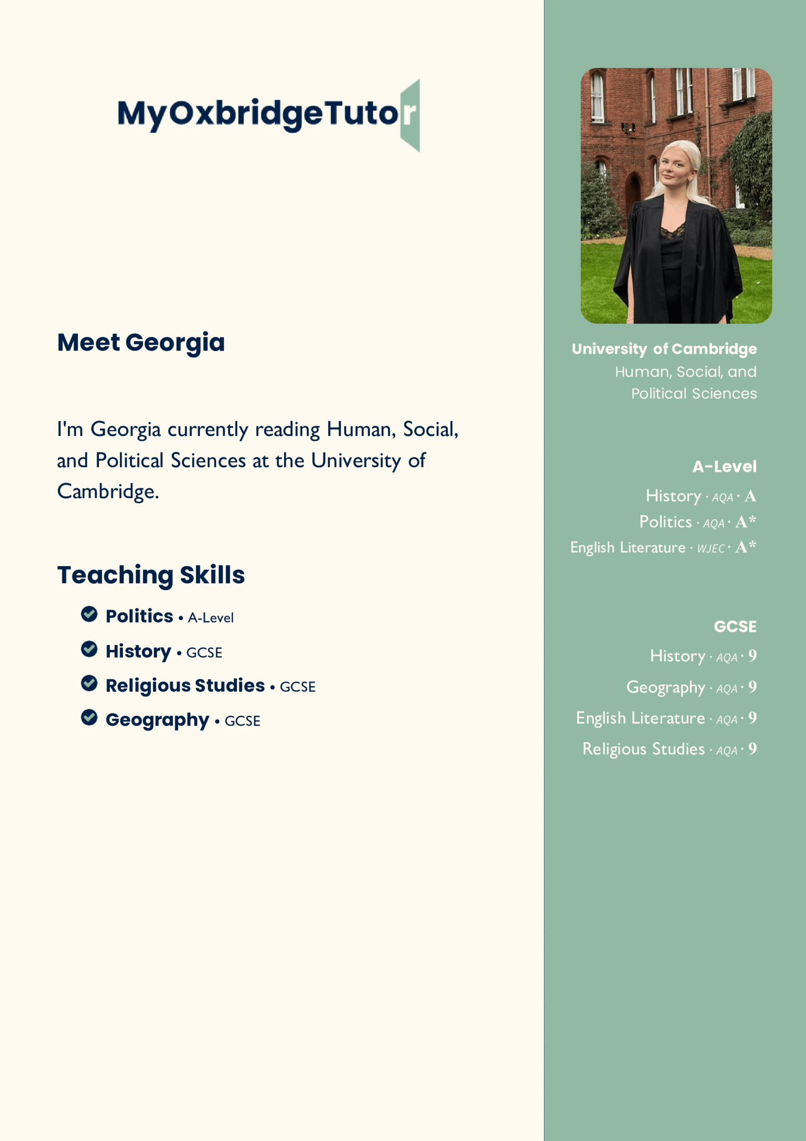 Meet Georgia