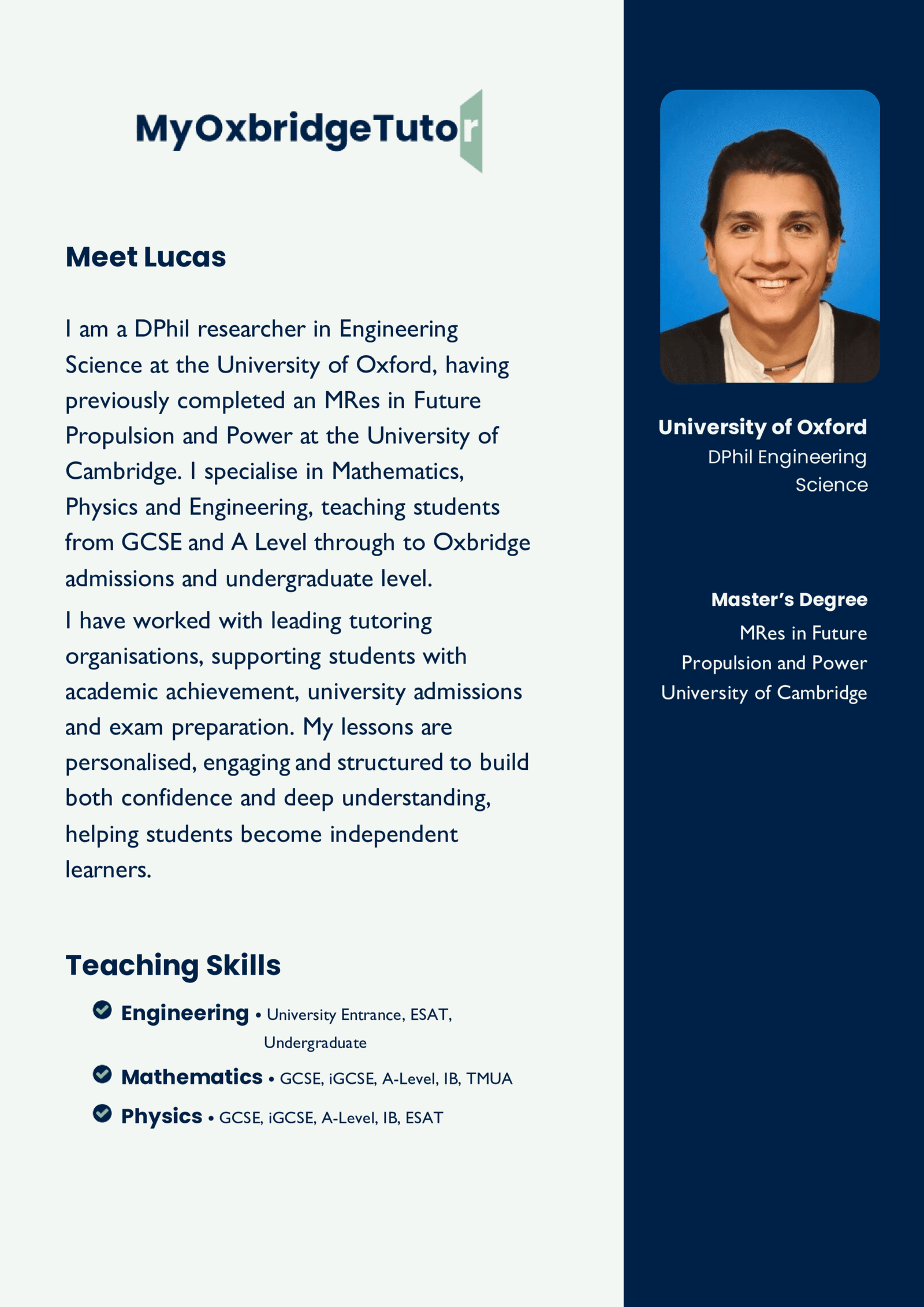 Meet Lucas